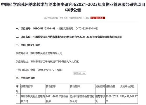 蘇州東吳物業(yè)雙喜臨門 成功中標(biāo)納米所項(xiàng)目并拓展金融服務(wù)外包新賽道
